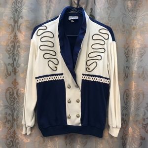 80s/90s Embellished Sailor Top
